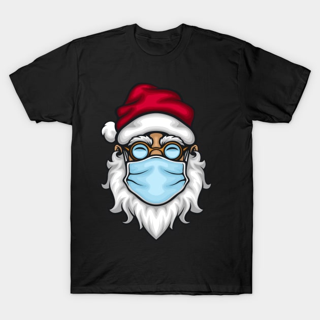 Santa Claus in Quarantine T-Shirt by BadrooGraphics Store